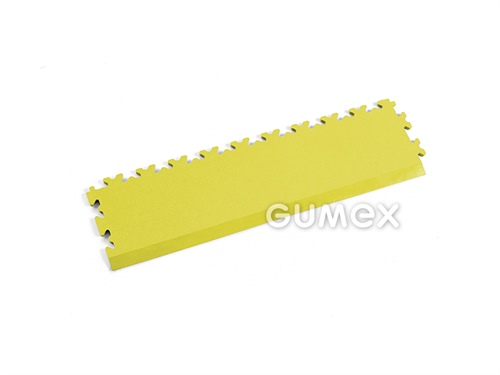Anlaufkante FORTELOCK 2025, 7mm, 510x140mm, 92°ShA, Dessin Leder, PVC, gelb, 
